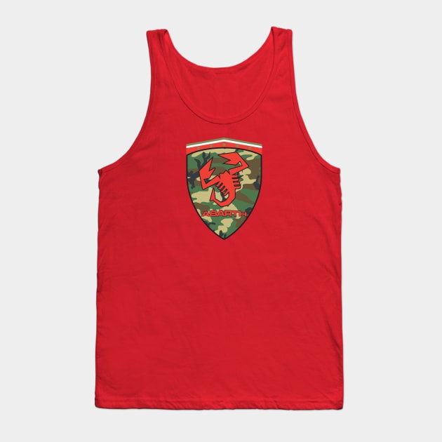 Vintage Camo Badge Tank Top by CreativePhil